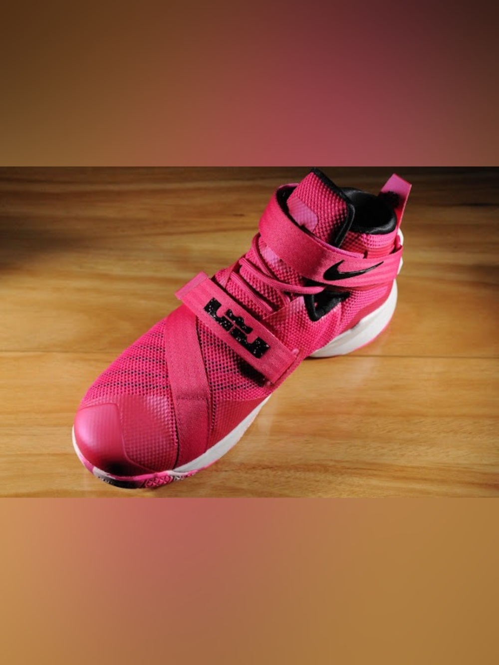 Nike Pink and Black LeBron Men’s Basketball Shoe